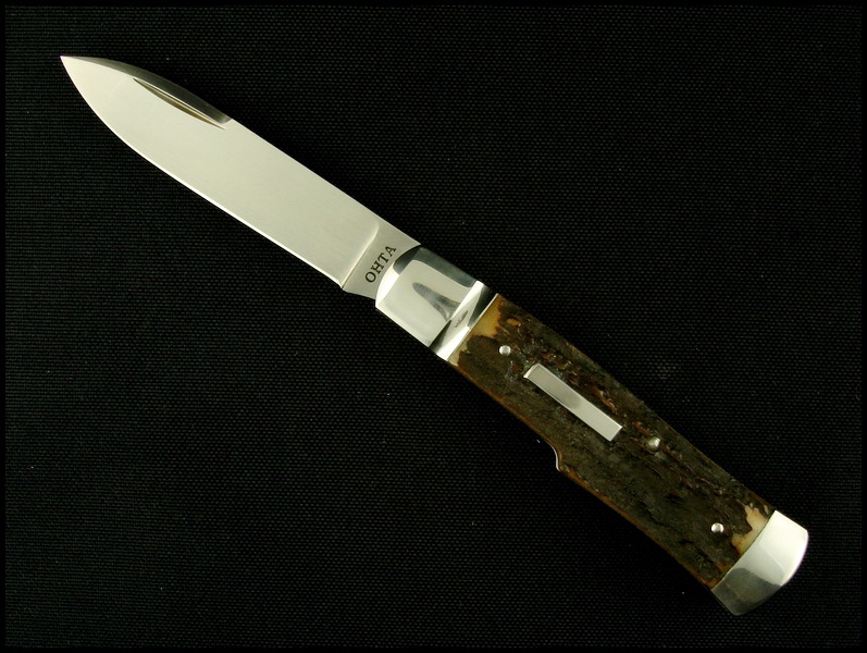Hiroaki Ohta Stag Gunstock Slipjoint