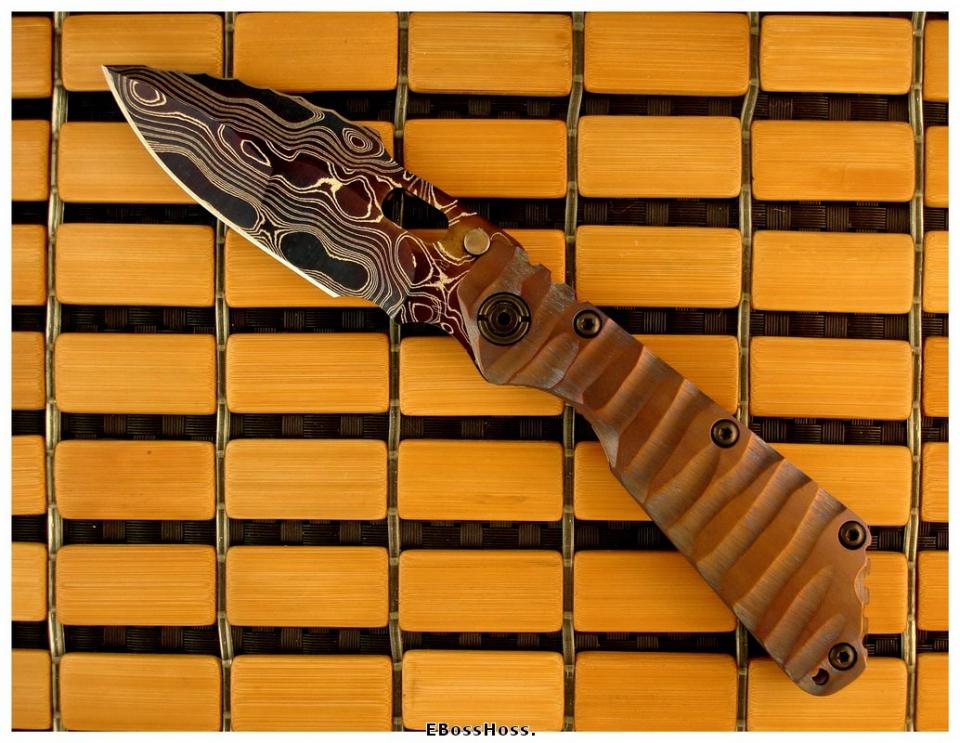 Mick Strider MSC Nightmare SMF Cobalt Damascus