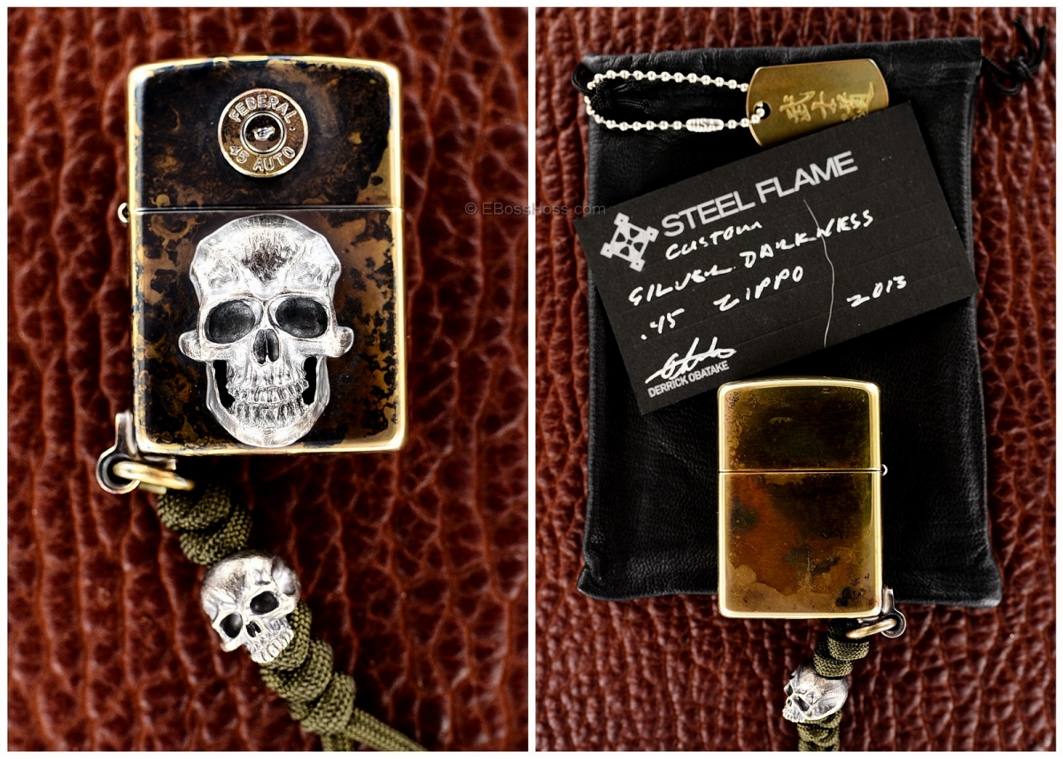  Steel Flame Custom Silver Darkness Copper Zippo w/ a little more Darkness
