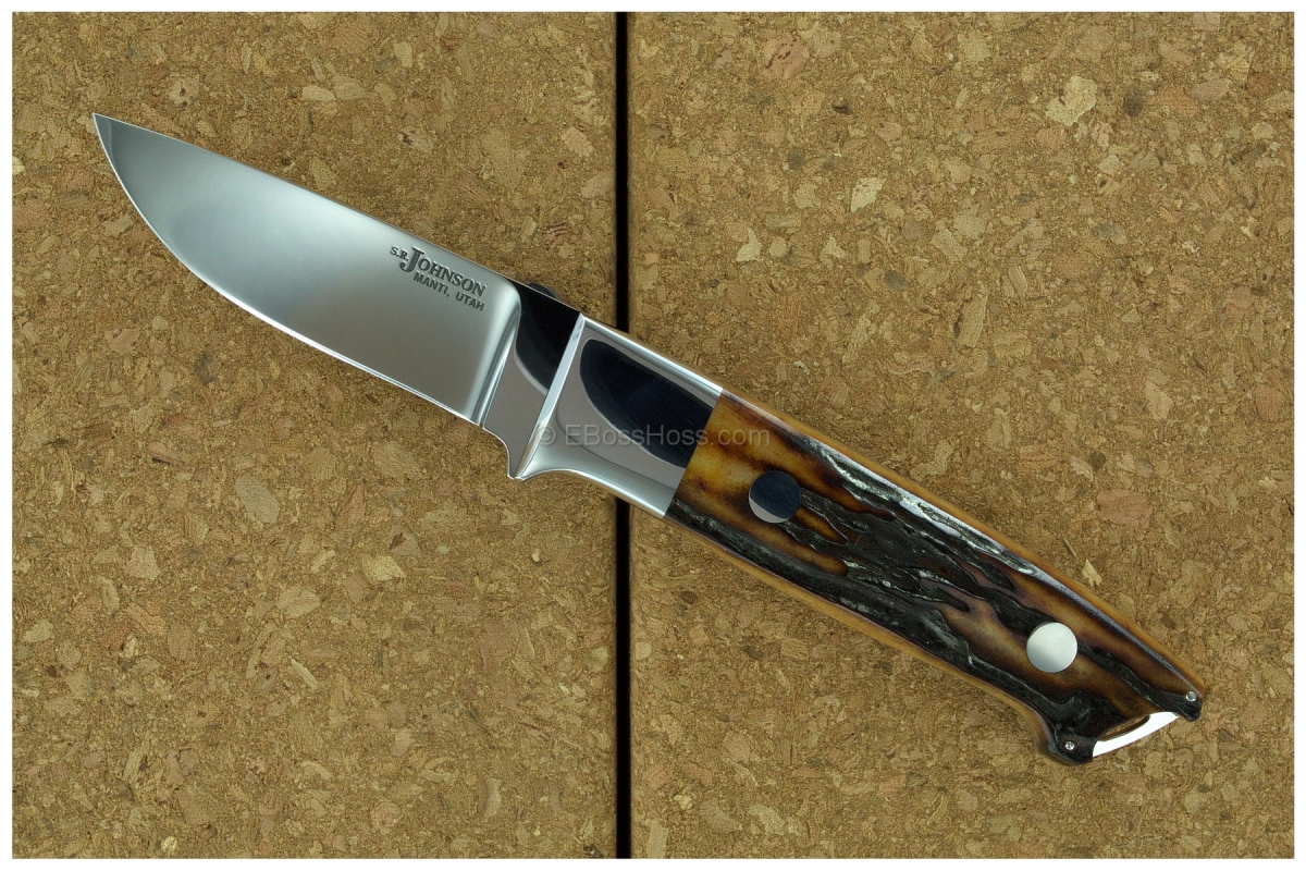 S.R. Johnson Semi-Integral Classic Stag Drop Point Hunter