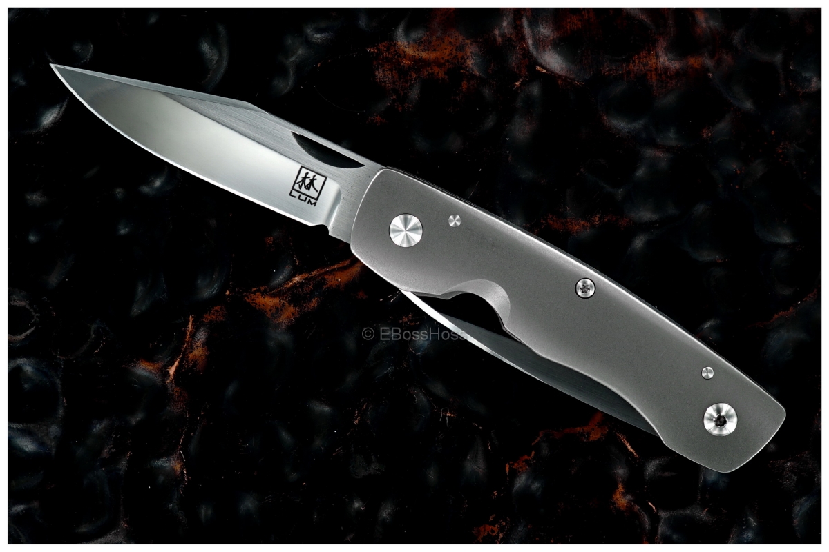 Bob Lum Custom 2-Blade Linerlock Wharncliffe Trapper