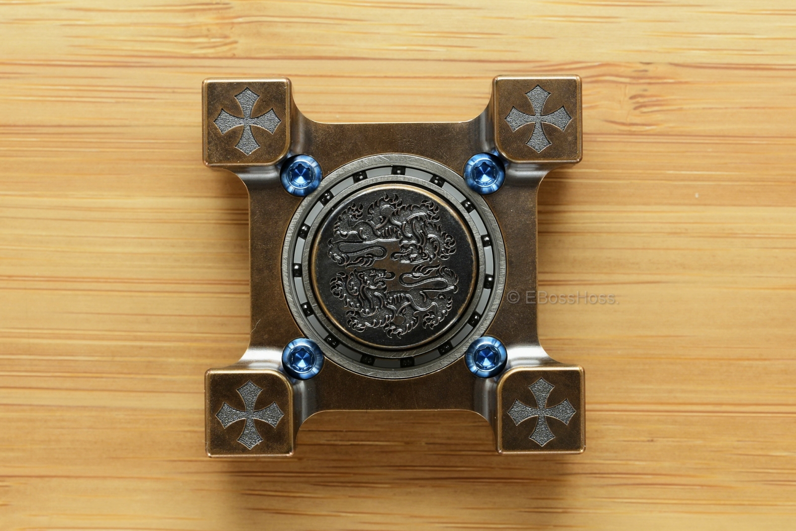 Steel Flame Ring Spin™ KillboX™ Double Lion Spinner & Slug