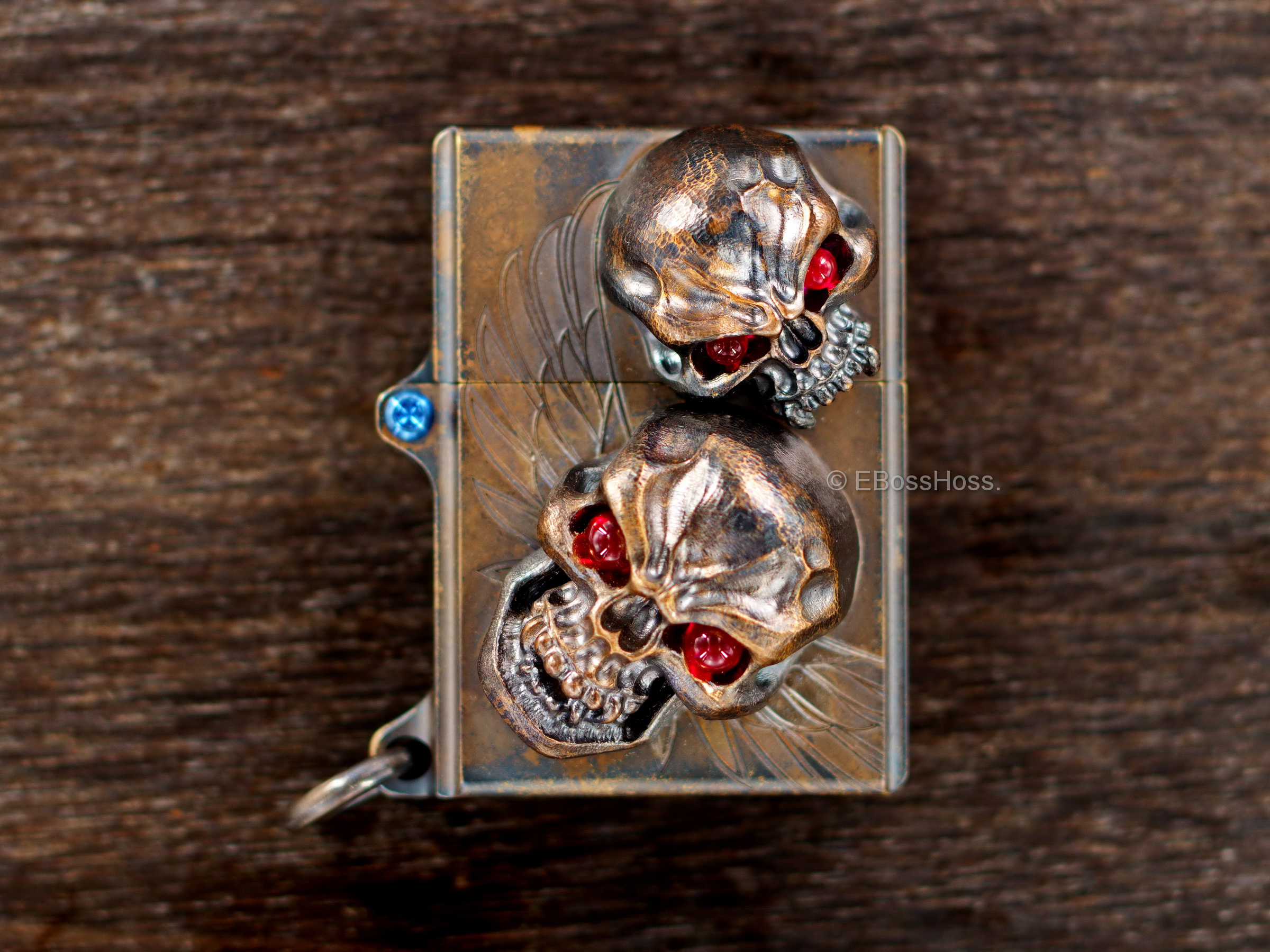 Derrick Obatke ''ONE'' Vigilant Skulled XL Sledge Lighter -- by  Steel Flame