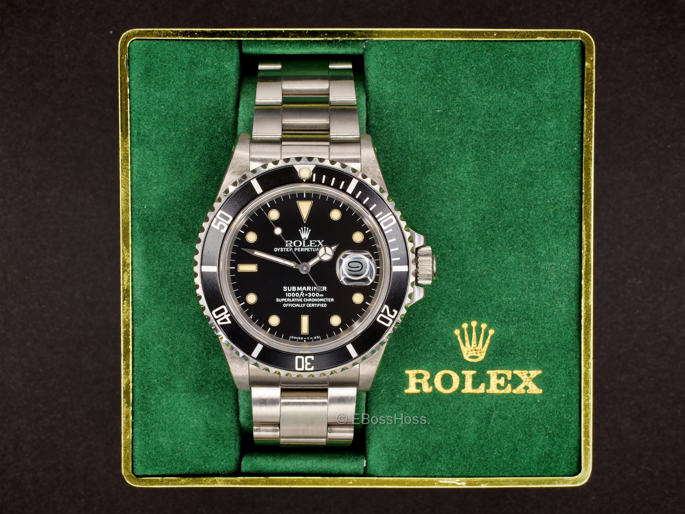 Rolex Vintage 1987 Submariner Date 168000 Transitional Watch