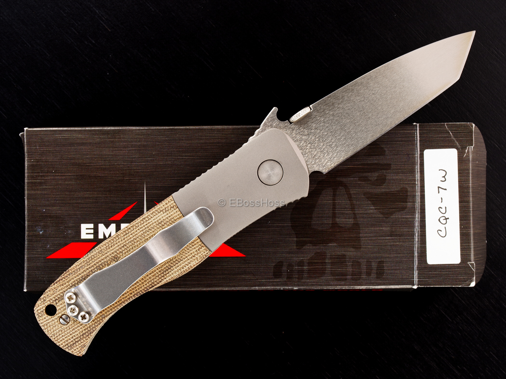 Ernie Emerson Custom Bolstered CQC-7 Waved