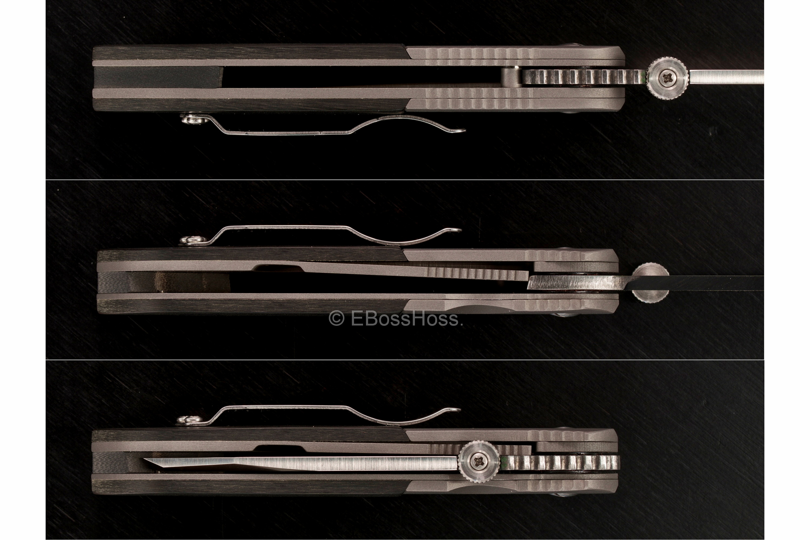 Ernie Emerson Custom Black Richlite No-Waved CQC-6