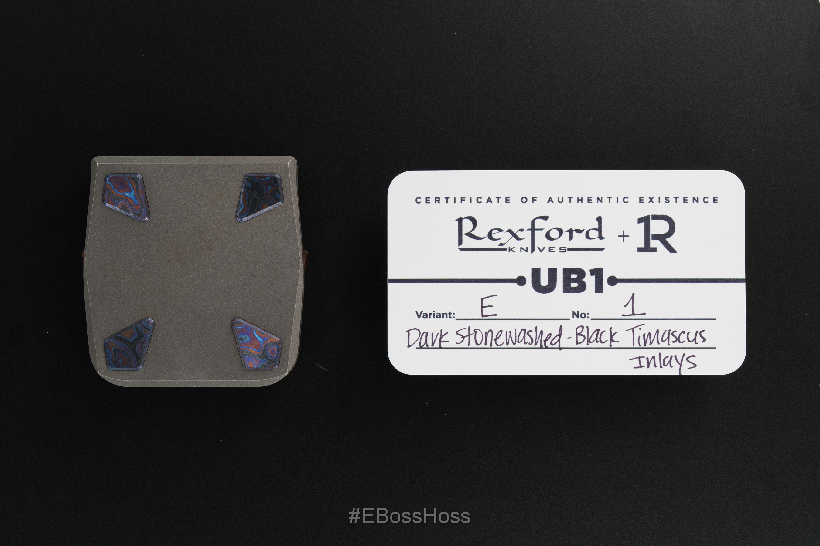 Todd Rexford - R1 UB1 V-E #1 with Black Timascus Inlays