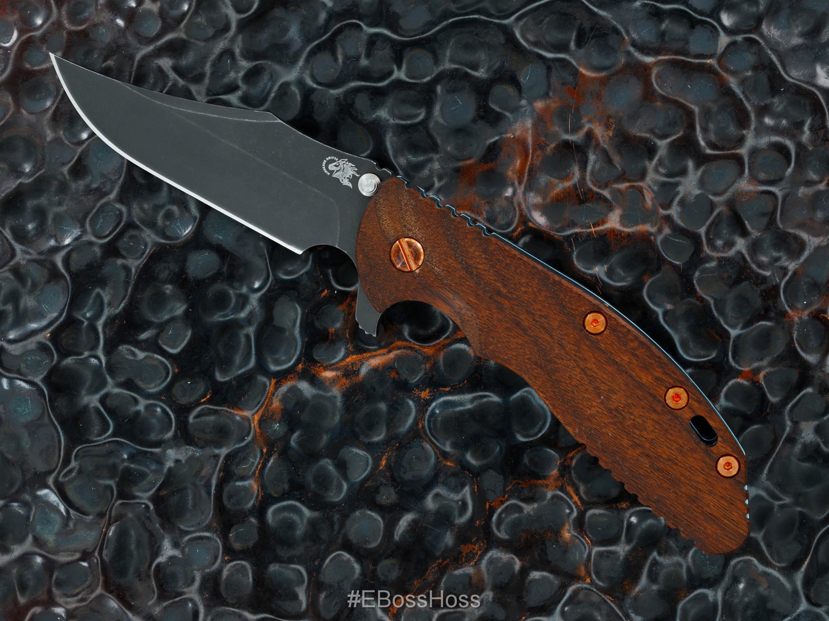 Hinderer Knives Deluxe XM-24 Black Bowie Flipper