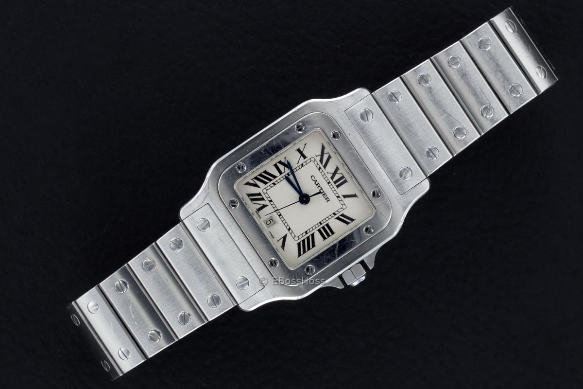  Cartier Curved Large Santos De Cartier - Model No. W20060D6